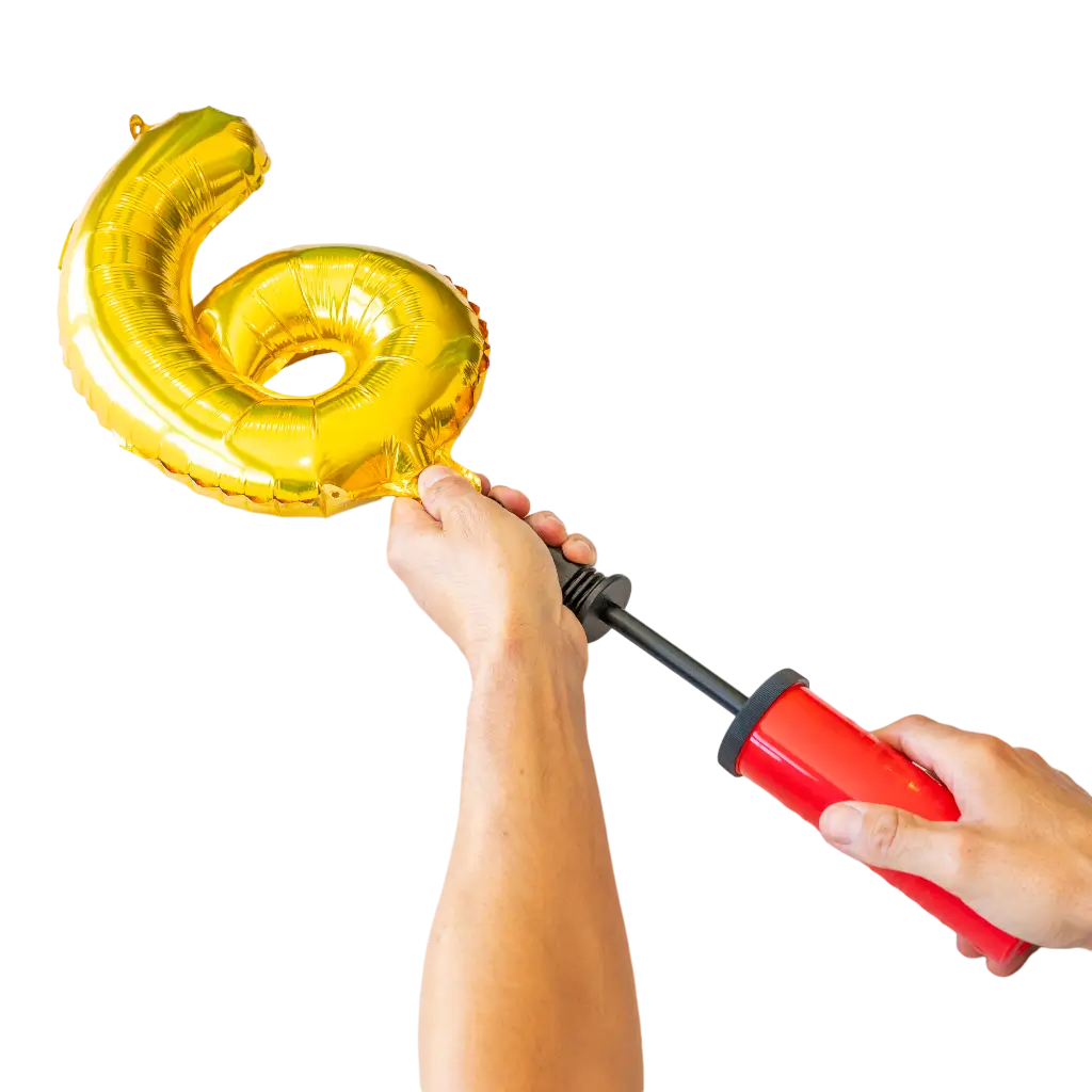 Handpumpe für Luftballons