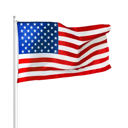 USA Flagge 30x45cm mit Zauberstab