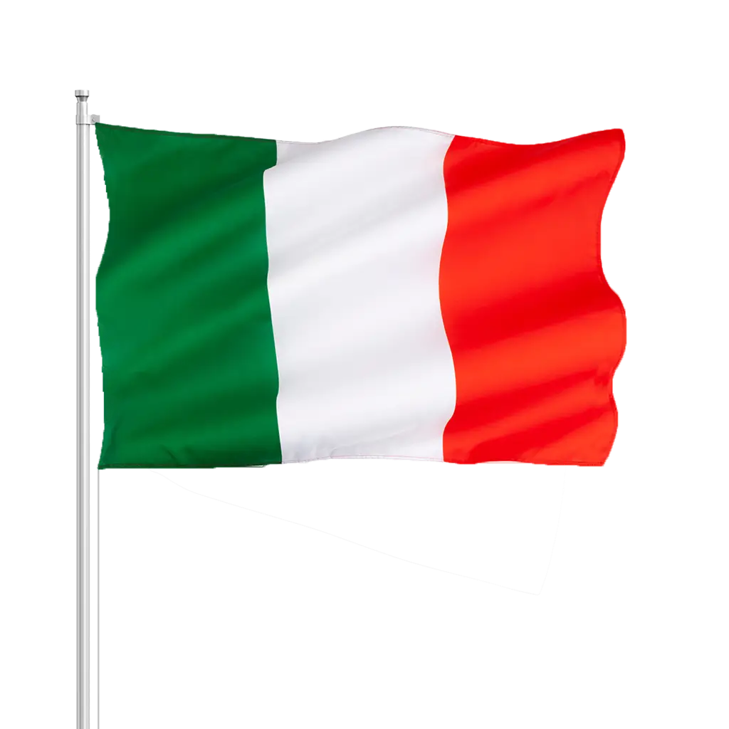 Italien Flagge 30x45cm mit Zauberstab