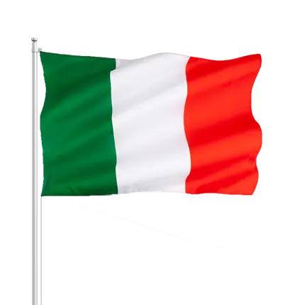 Italien Flagge 30x45cm mit Zauberstab