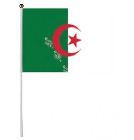 Algerien Flagge 30x45cm mit Stock