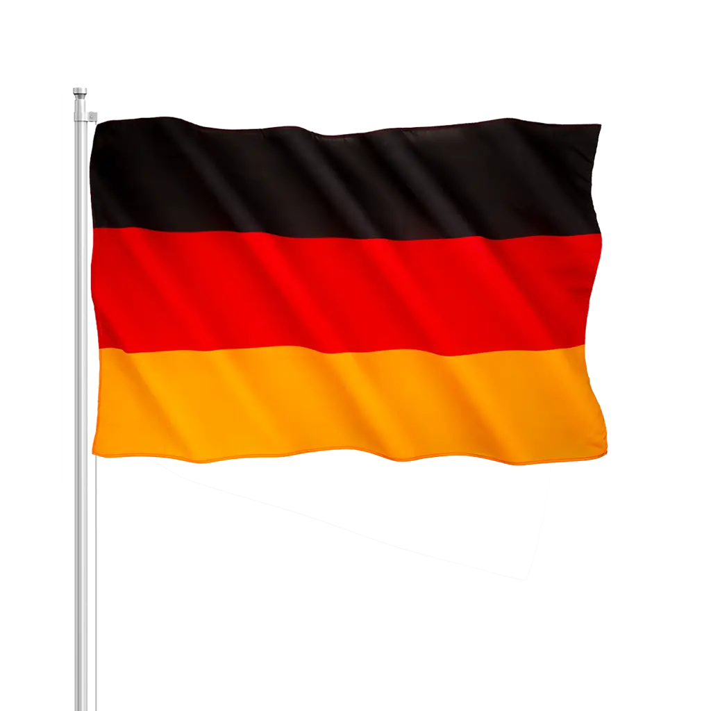 Deutschland Flagge 30x45cm mit Zauberstab