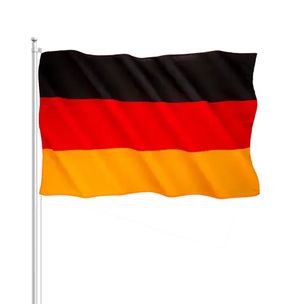 Deutschland Flagge 30x45cm mit Zauberstab