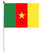 Kamerun-Flagge 30x45cm mit Stock