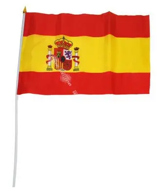 Spanien Flagge 30x45cm mit Stock