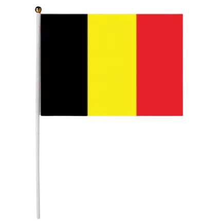 Belgien Flagge 30x45cm mit Stock