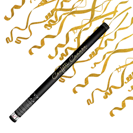 Konfetti-Pistolen 80 CM Streamer Gold