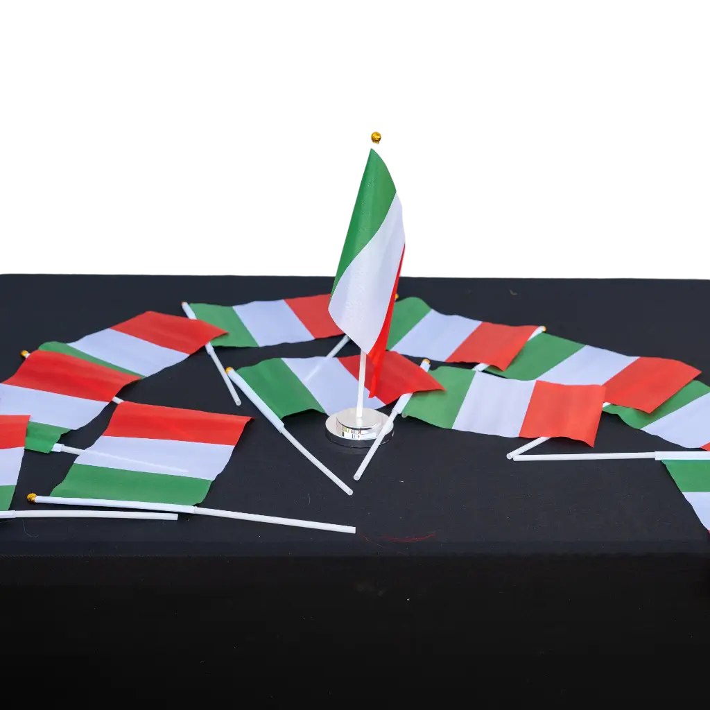 Partie mit 12 Flaggen Italien 15x22cm