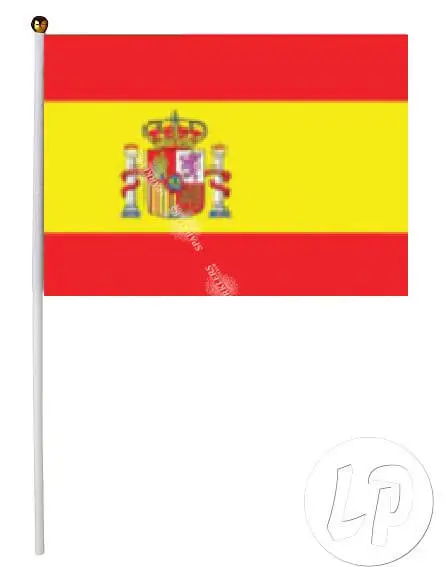 Partie mit 12 Flaggen Spanien 15x22cm
