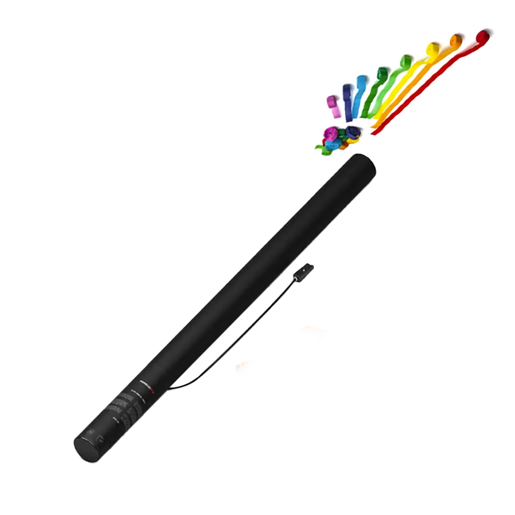 Elektrische Konfetti-Pistole Streamer Multicolor 80 cm