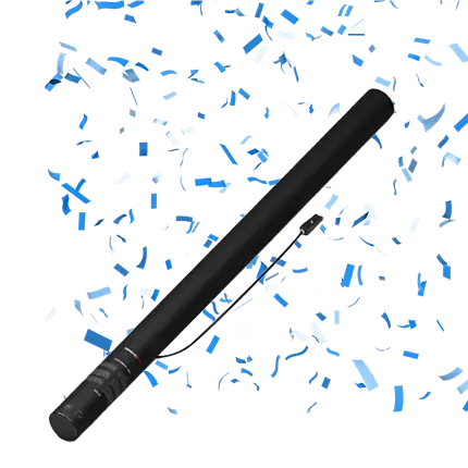 Elektrische blaue Konfetti-Kanone 80 cm