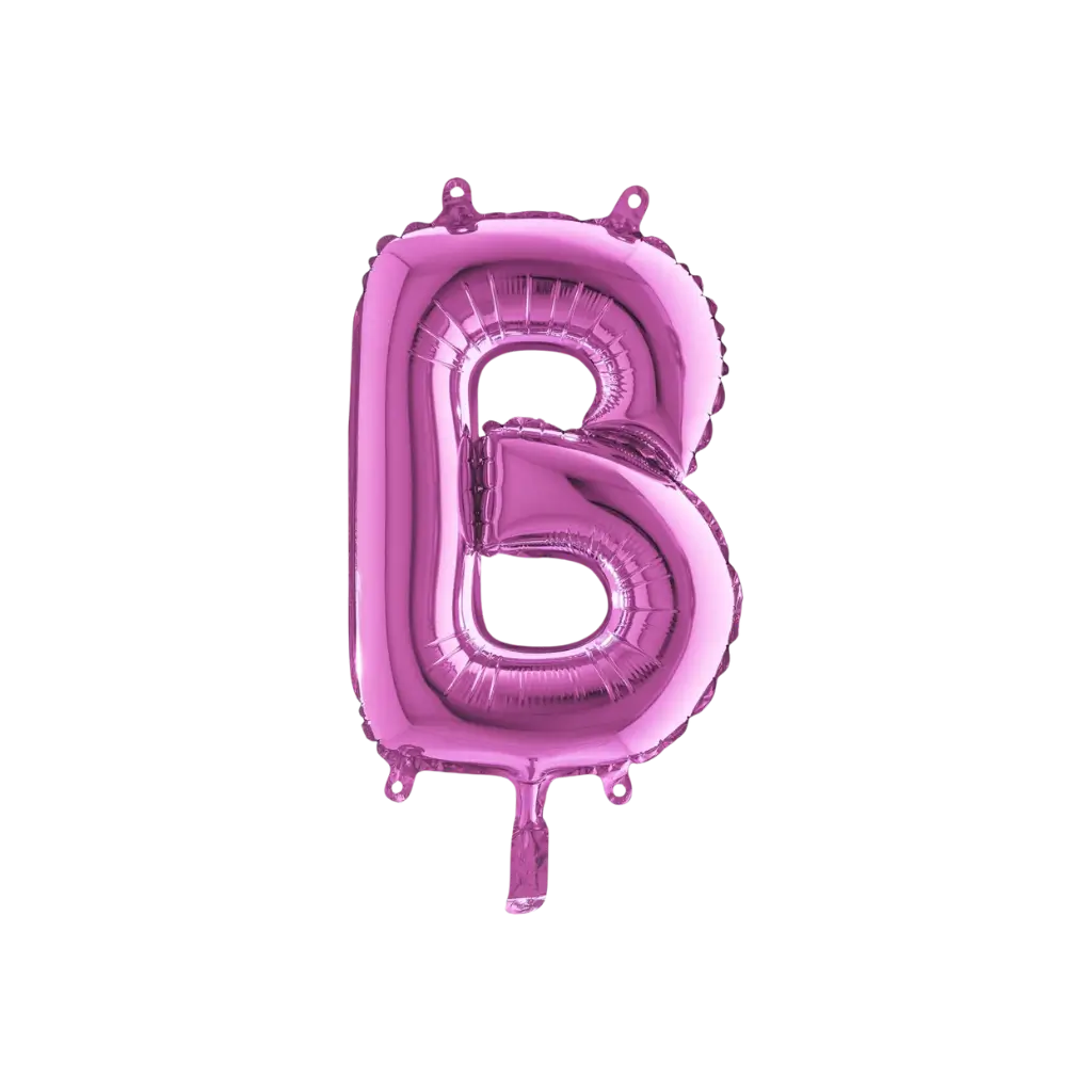 Ballon-Buchstabe B Rosa - 35cm