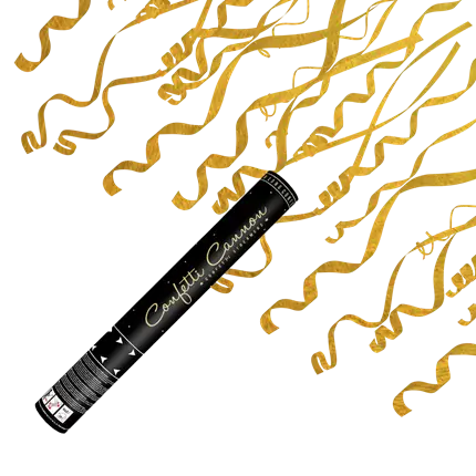 Konfettikanonen 40cm Streamer Gold