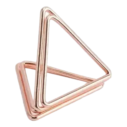 PINK GOLD Dreieck-Markierungshalter x10