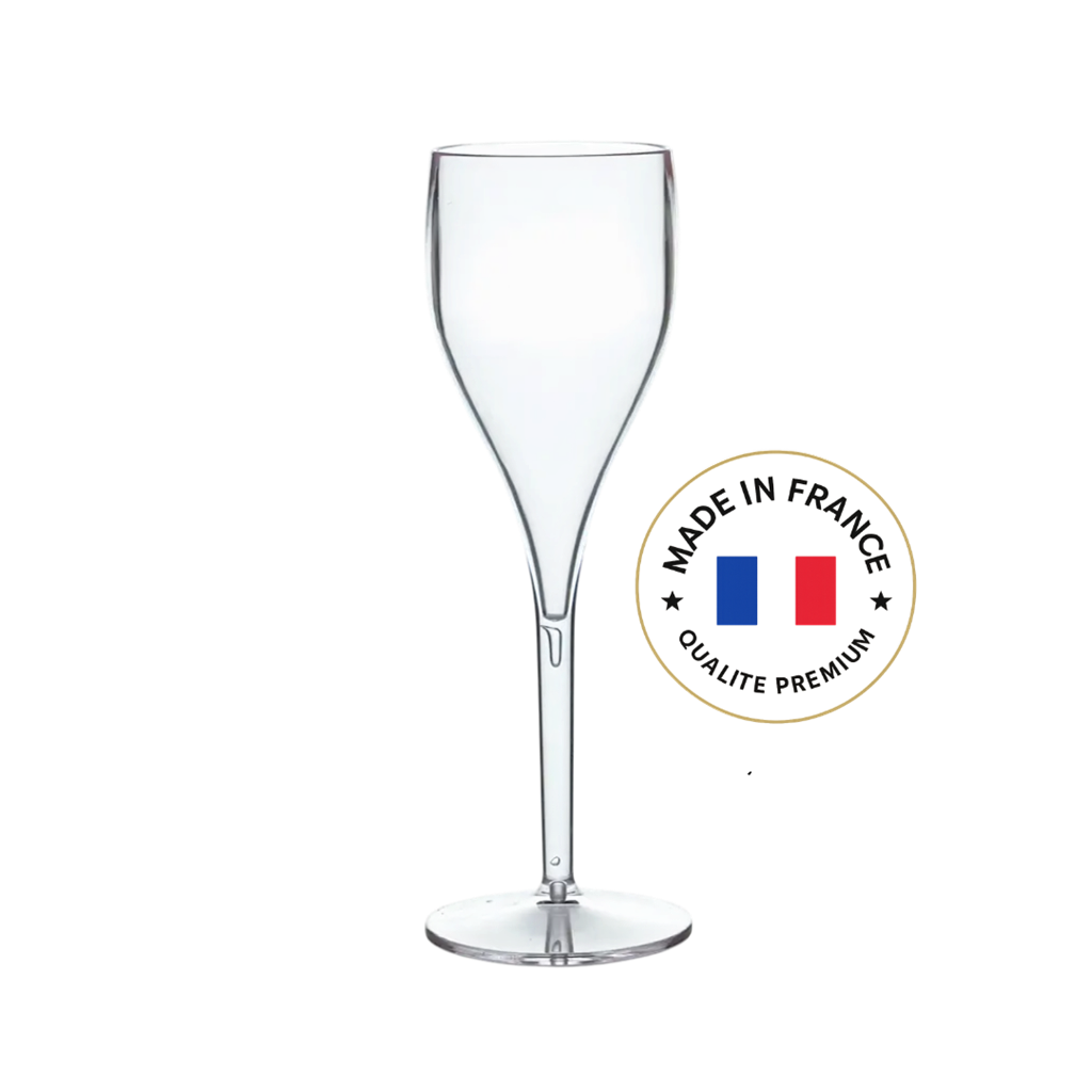 Transparente Champagner-Flöte 12cl