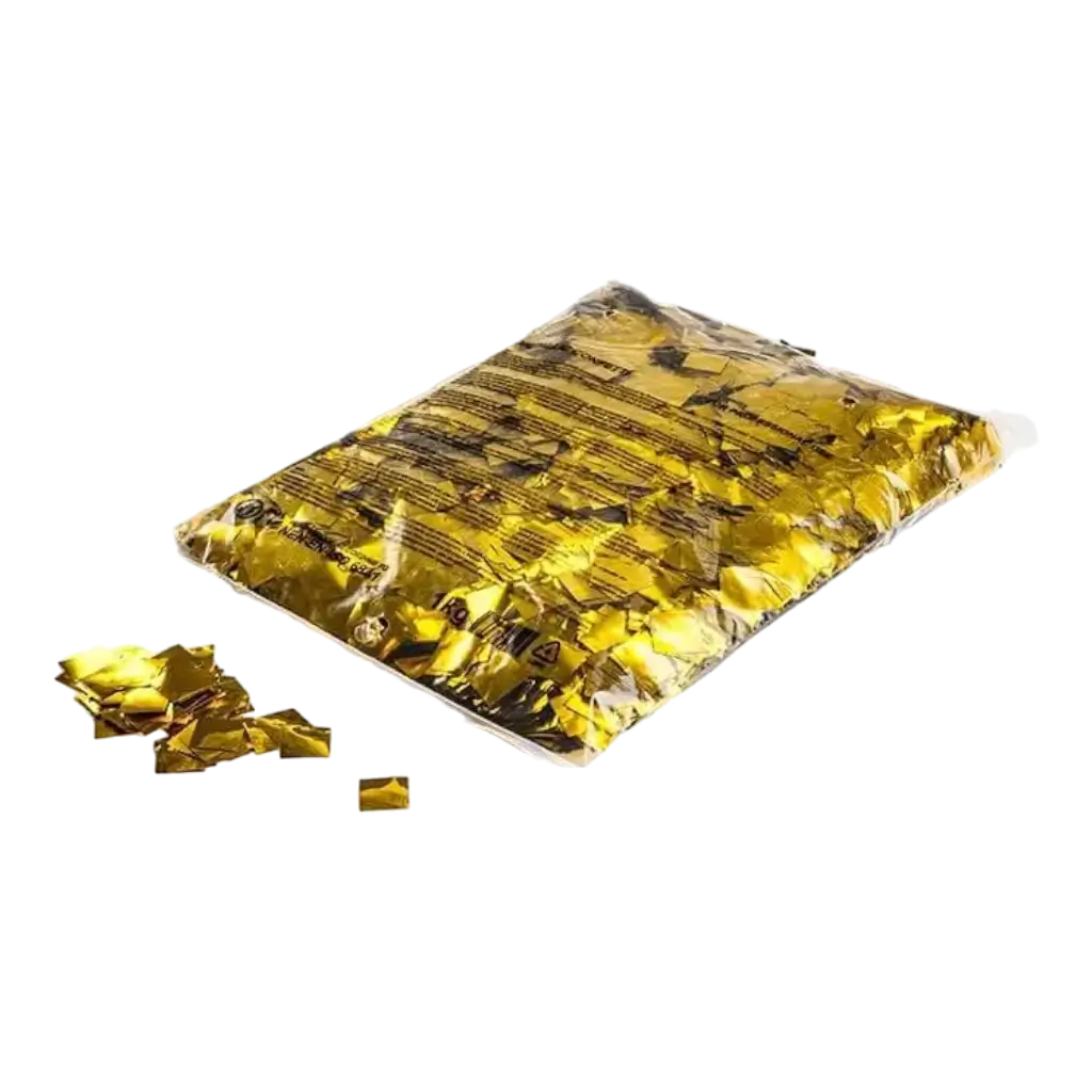Beutel 1KG Confettis Gold metallic Quadrat 17X17mm Magic FX