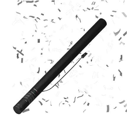 Elektrische Konfetti-Pistole Weiß