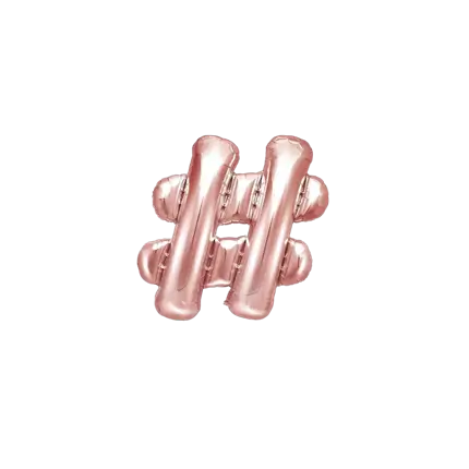 Ballon # Rosa Gold 35cm