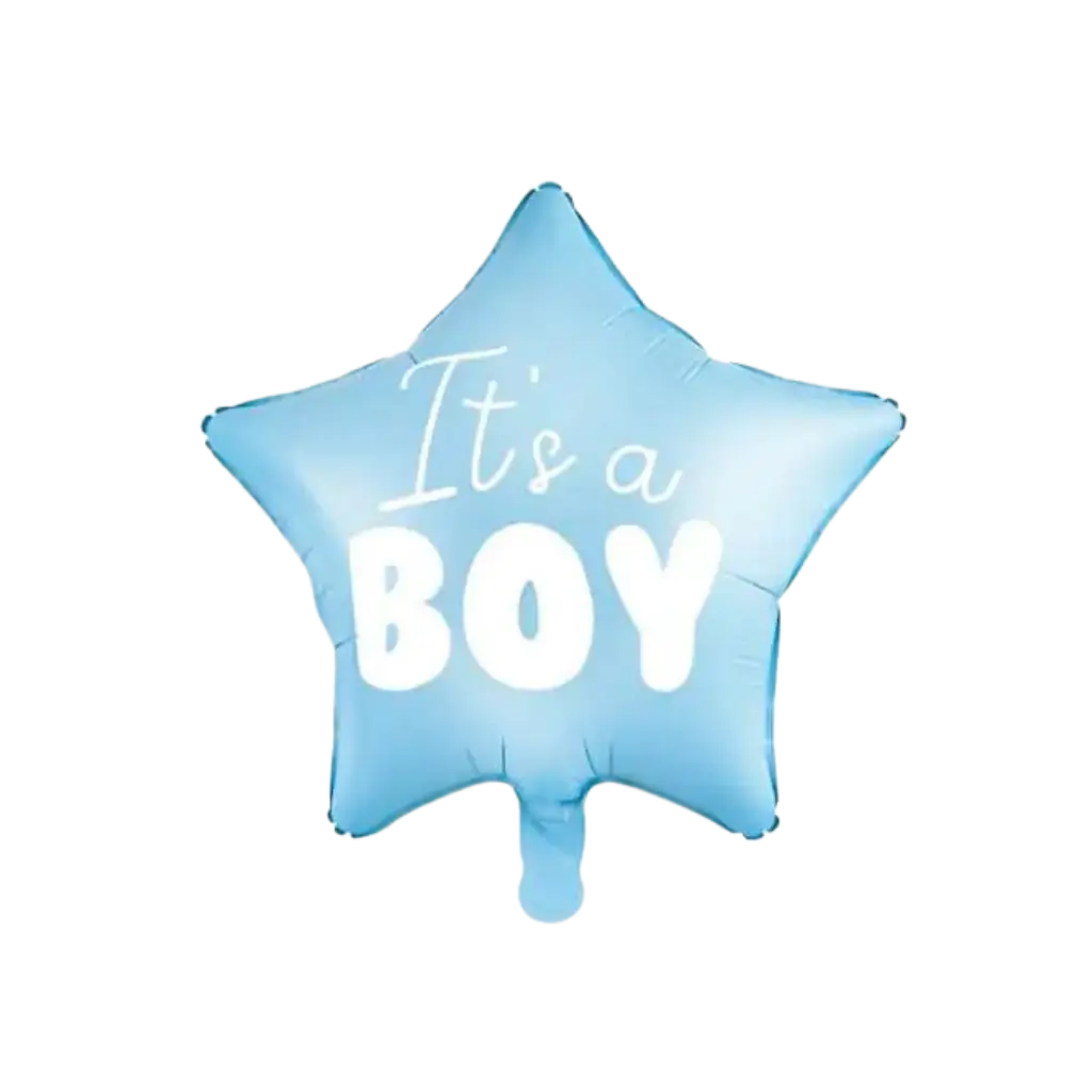 Blue Star Ballon "Es ist ein Junge" 45cm