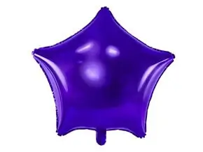 Metallstern-Ballon Violett 48cm