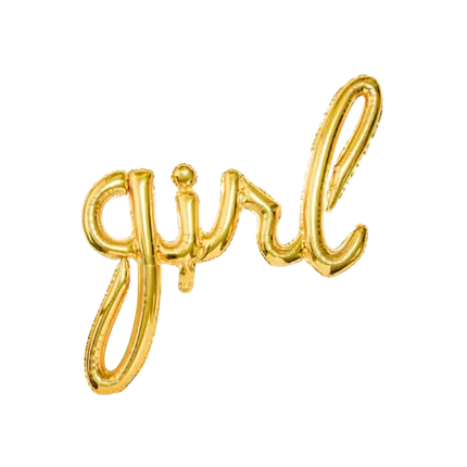 Goldballon für Mädchen 77x70cm