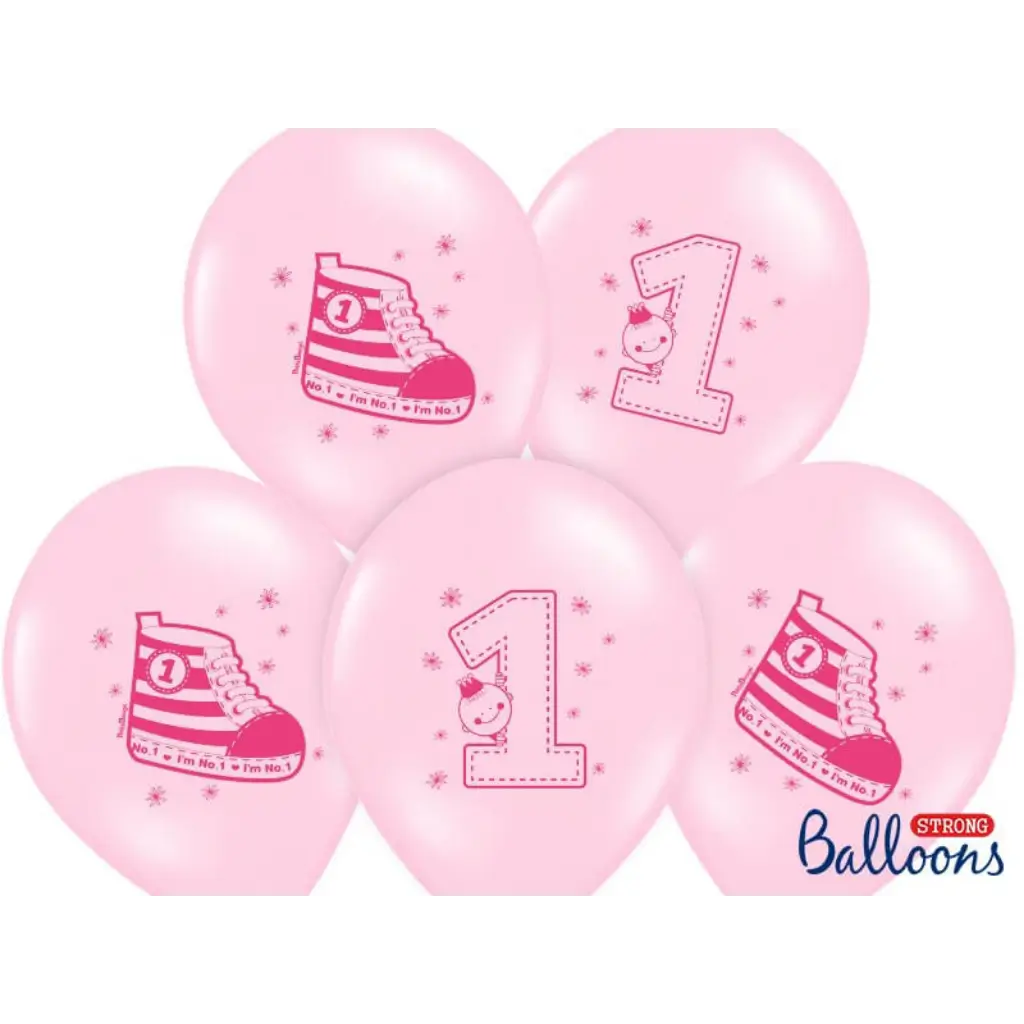  Packung mit 6 Turnschuh-Ballons