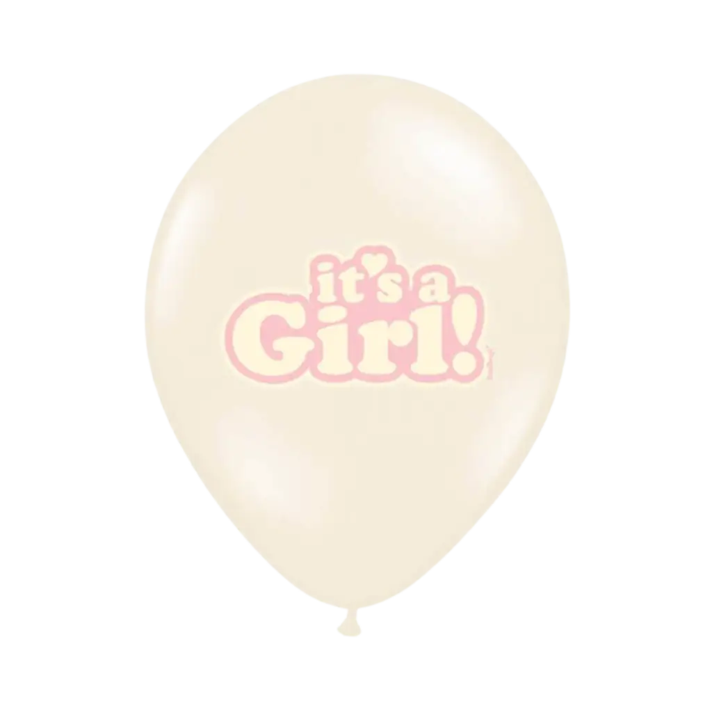 6er-Pack "It's a Girl"-Ballons zum Mischen