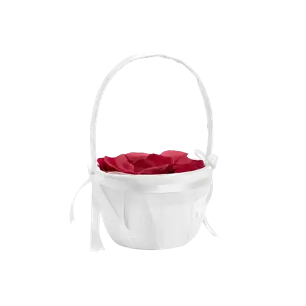 Hochzeitskorb für Rosenblütenblätter