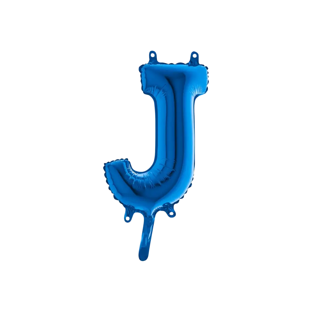 Ballon-Buchstabe J Blau - 35cm