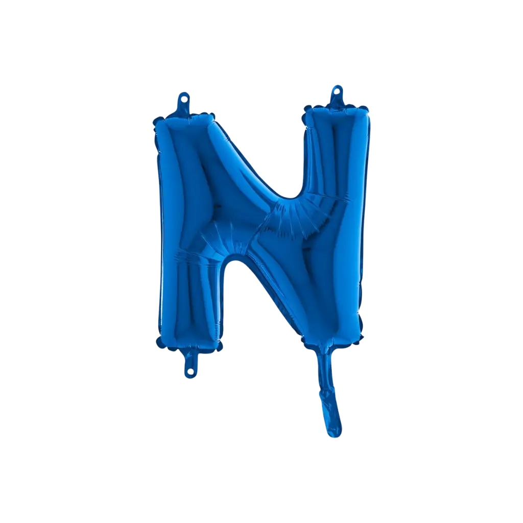 Ballon-Buchstabe N Blau - 35cm