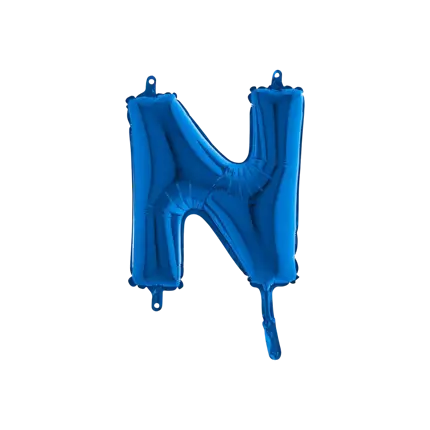 Ballon-Buchstabe N Blau - 35cm