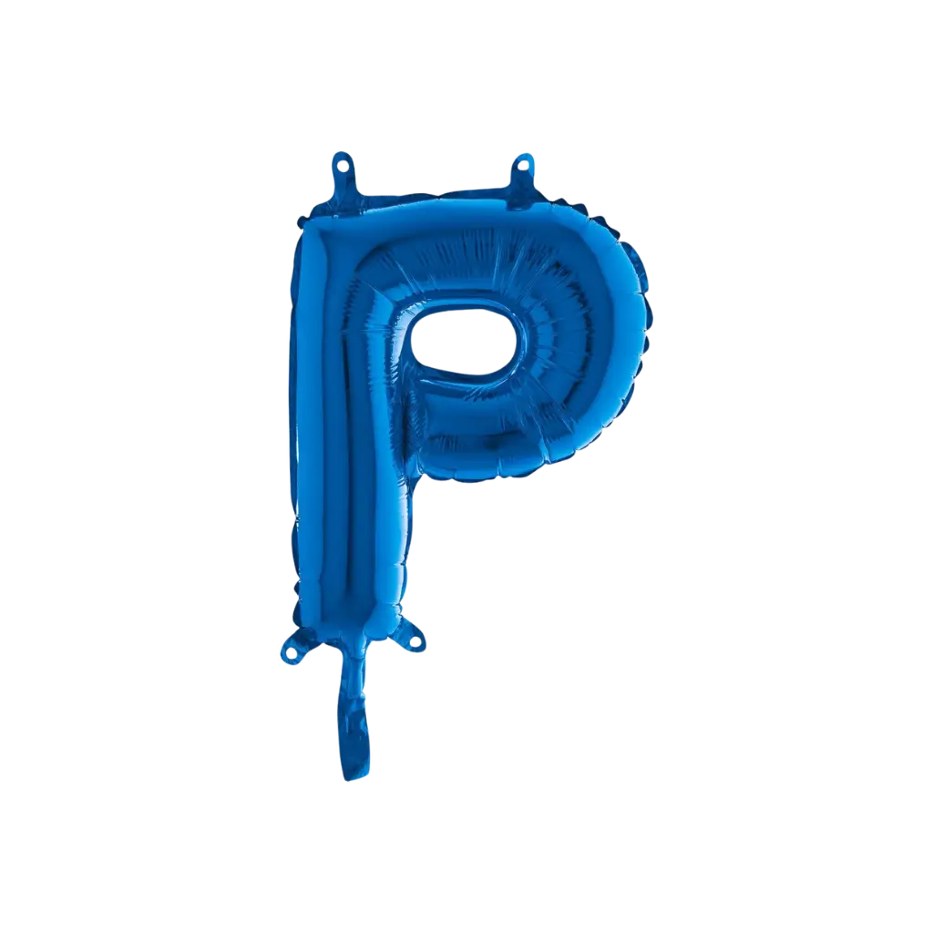 Ballon-Buchstabe P Blau - 35cm