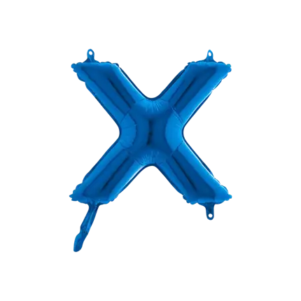 Ballon-Brief X Blau - 35cm