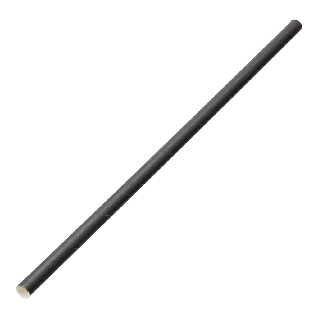 Strohpapier schwarz 20cm /ø6mm (100 Stk.)