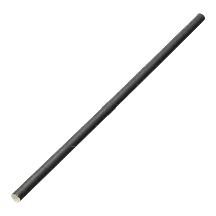 Strohpapier schwarz 20cm /ø6mm (100 Stk.)