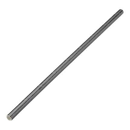 Strohpapier schwarz-metallic 20cm /ø6mm (250 Stk.)