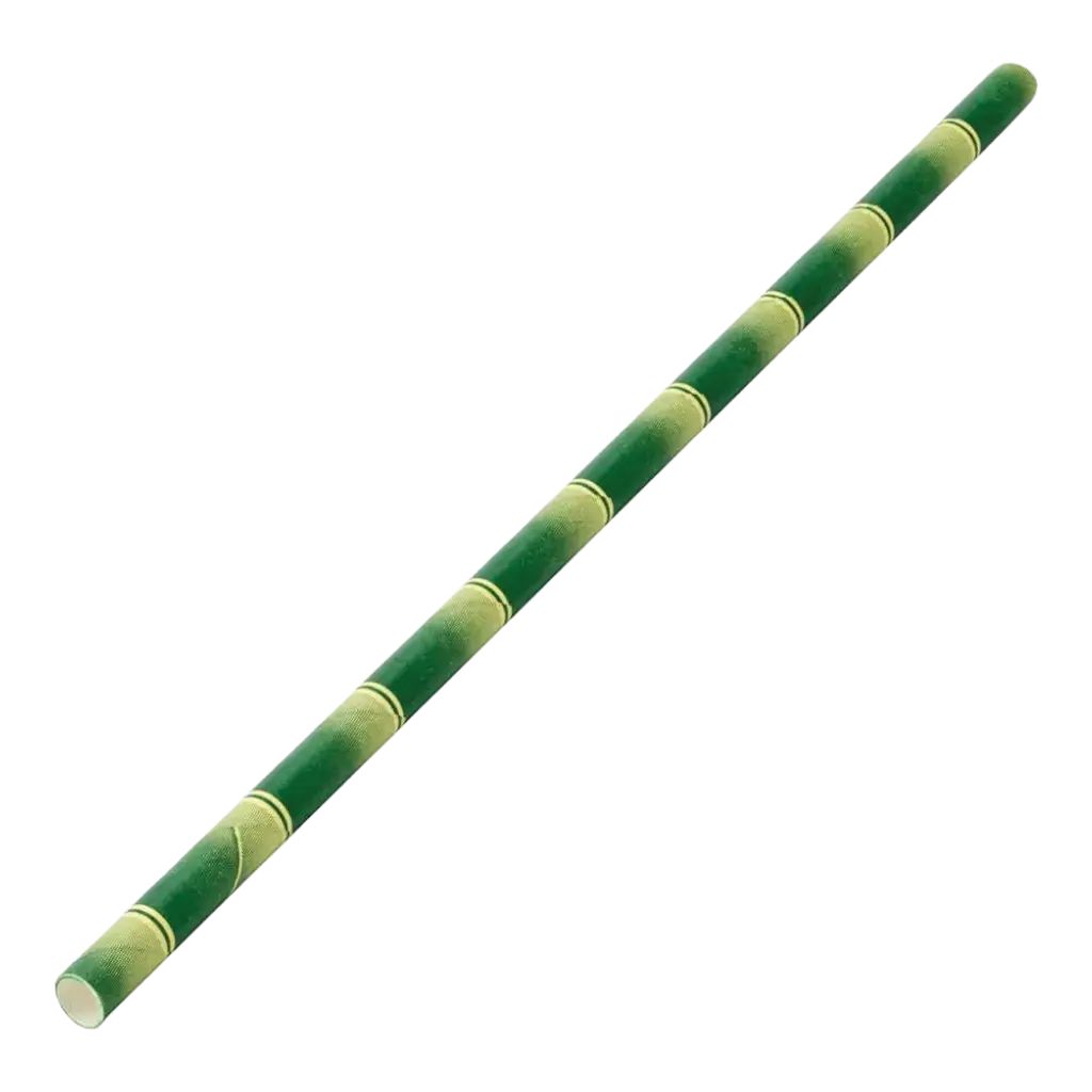 Bambus-Papierstrohhalm 20cm /ø6mm (250 Stk.)