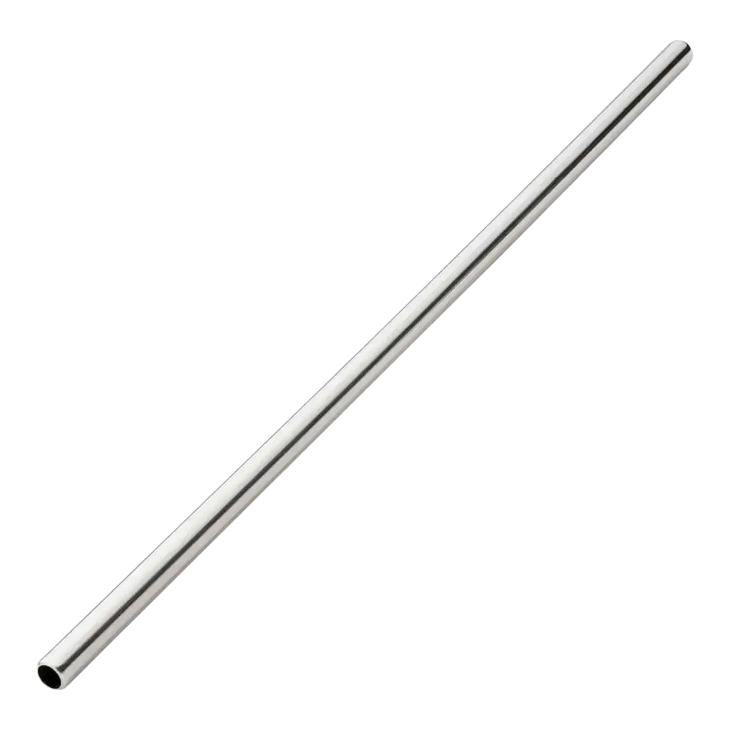 Wiederverwendbares Stroh aus rostfreiem Stahl 21,5cm /ø6mm (12 Stk.)