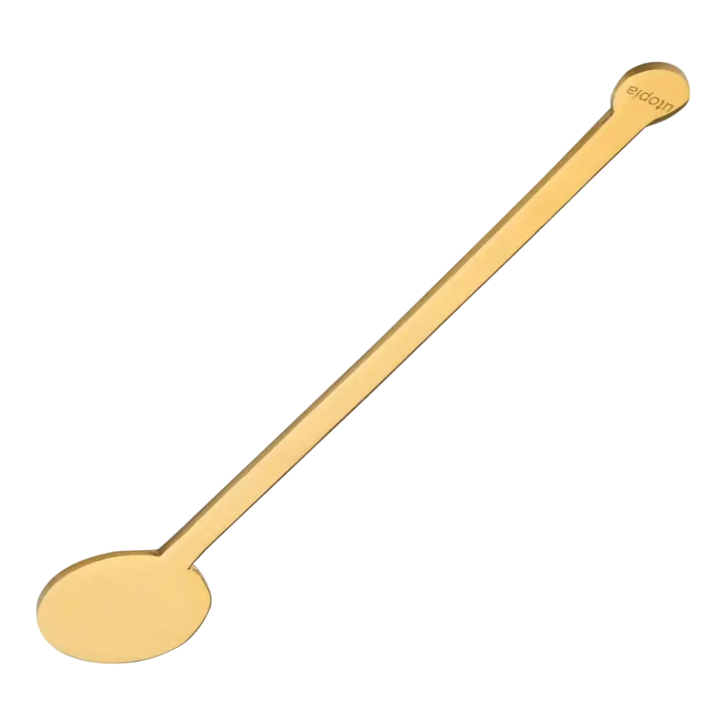 Wiederverwendbarer Edelstahl-Cocktailrührer Gold 15cm (24 Stck.)