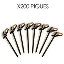 Schwarzer Bambus-Spechtknoten Form 6cm (200 Stück)