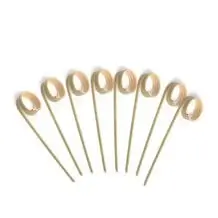 Bambus-Spechtschleife Form 9cm (100 Stck.)