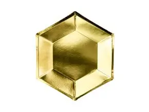 Goldspiegel-Papierplatte (6er-Satz)