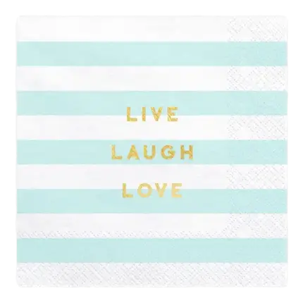 Live Laugh Love Papierhandtuch (20er-Set)