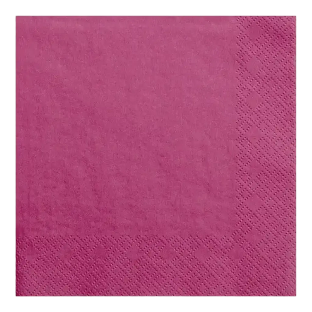 Dunkelrosa Papierhandtuch (Satz von 20 Stück)