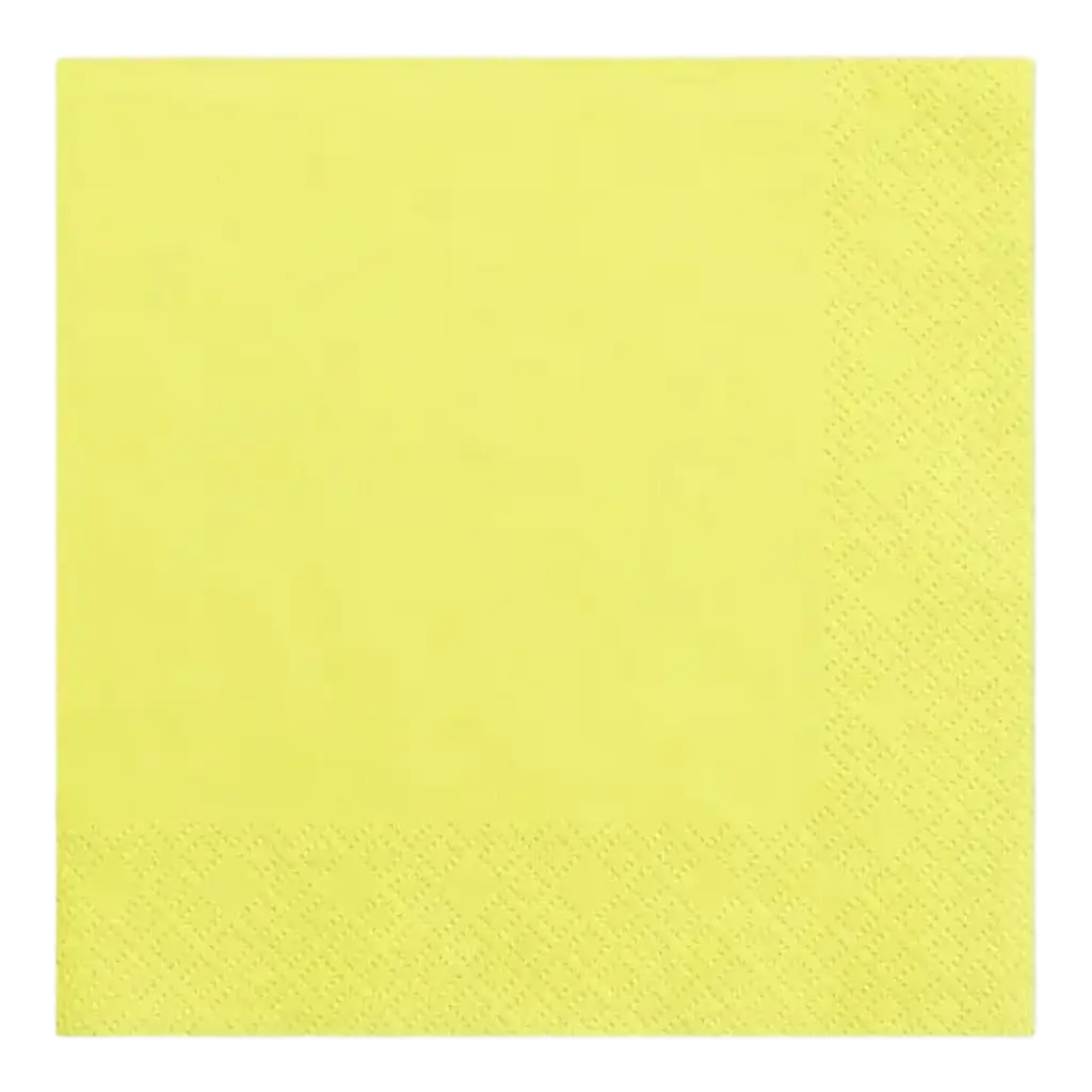 Gelbes Papierhandtuch (Satz von 20 Stück)
