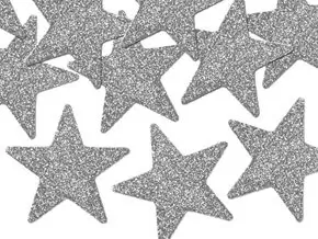 Silver Star Tischdekoration (8-teiliger Satz)