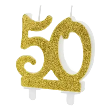 Goldene Jubiläumskerze 50 Jahre