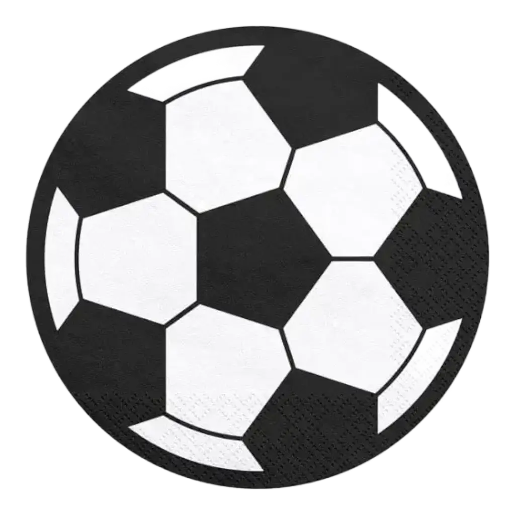 Fußballball-Papierhandtuch (20er-Satz)