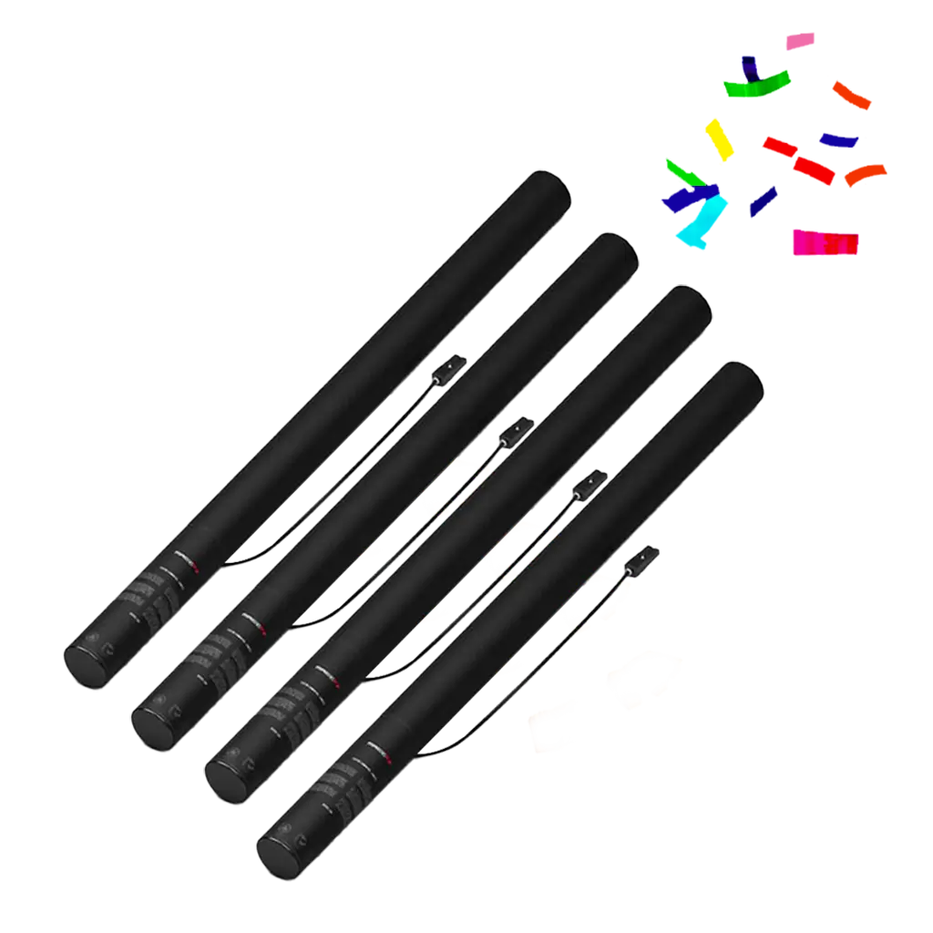 Elektrische Konfetti-Kanone Multi 80 cm 100 abbaubar