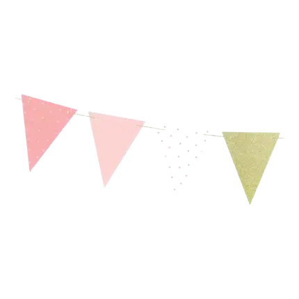 Mischen Sie farbige Papiergirlanden mit Mustern